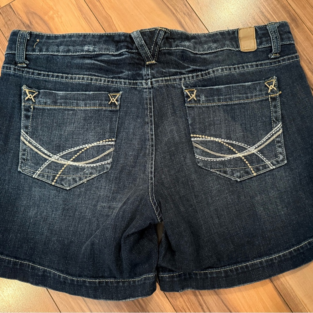 Maurices Dark Blue Denim Shorts - Picture 6 of 6